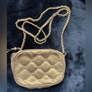 Vintage La Covina Gold Split Leather Purse